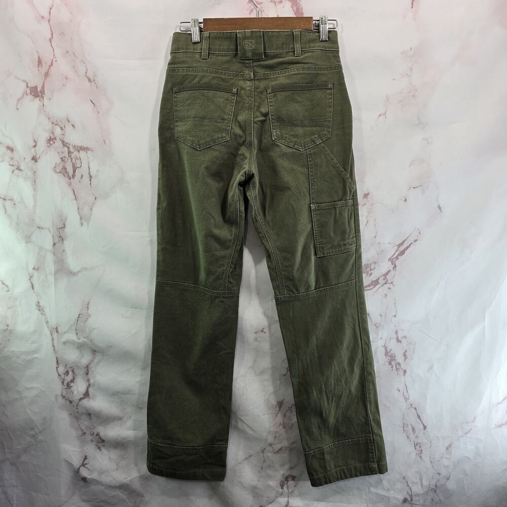 Noble Outfitters Pants Womens 4 X 30 Green High Rise Straight Carpenter Double
